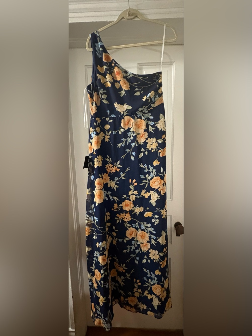 Lulus Women’s Navy Floral Maxi Dress Size XL NWT - Picture 2 of 5